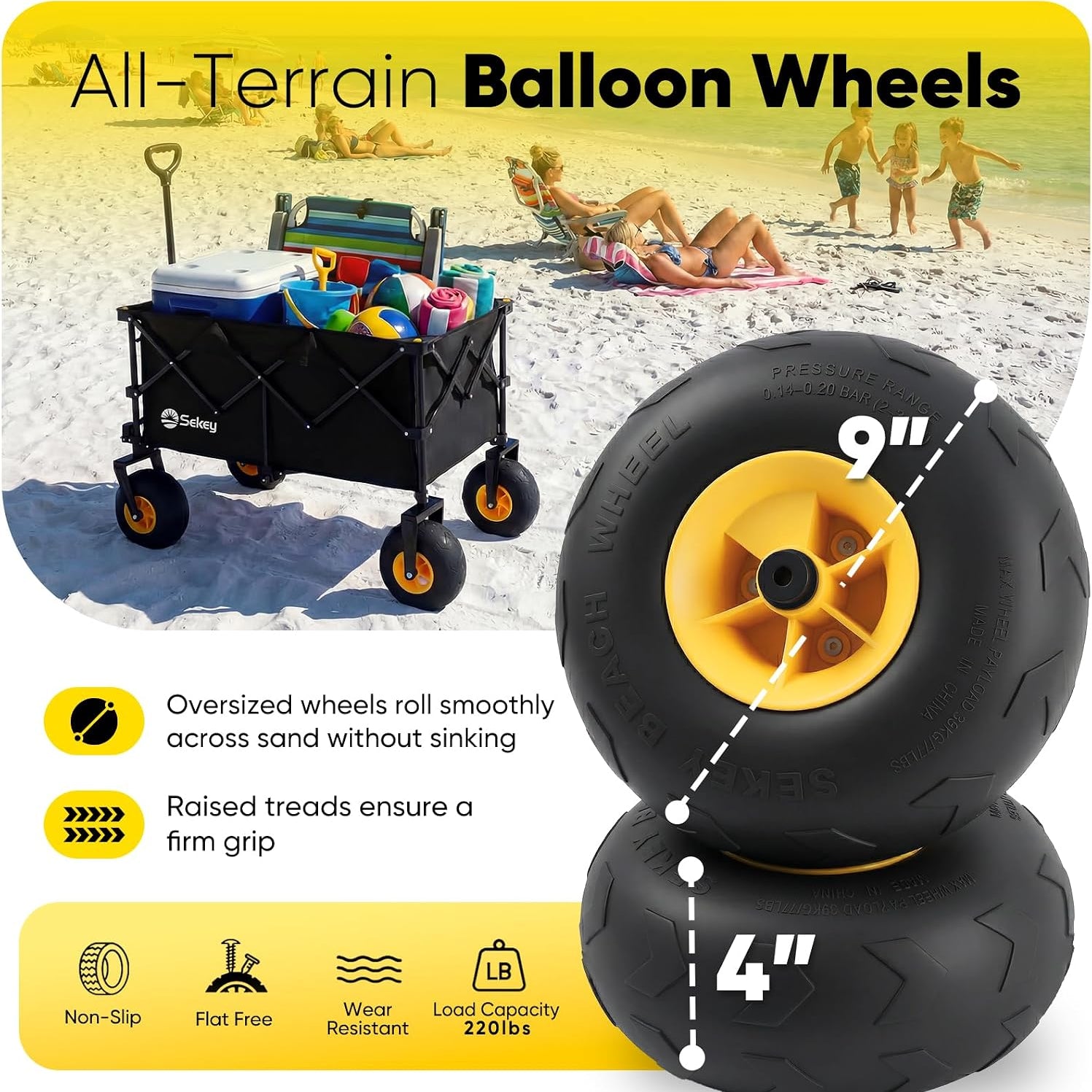 Beach Wagon with Sand Wheels
