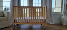 Load image into Gallery viewer, Full Sized Baby Crib w/sheet &amp; mattress cover